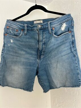 Madewell the perfect vintage Jean light wash Denim Cutoff Shorts